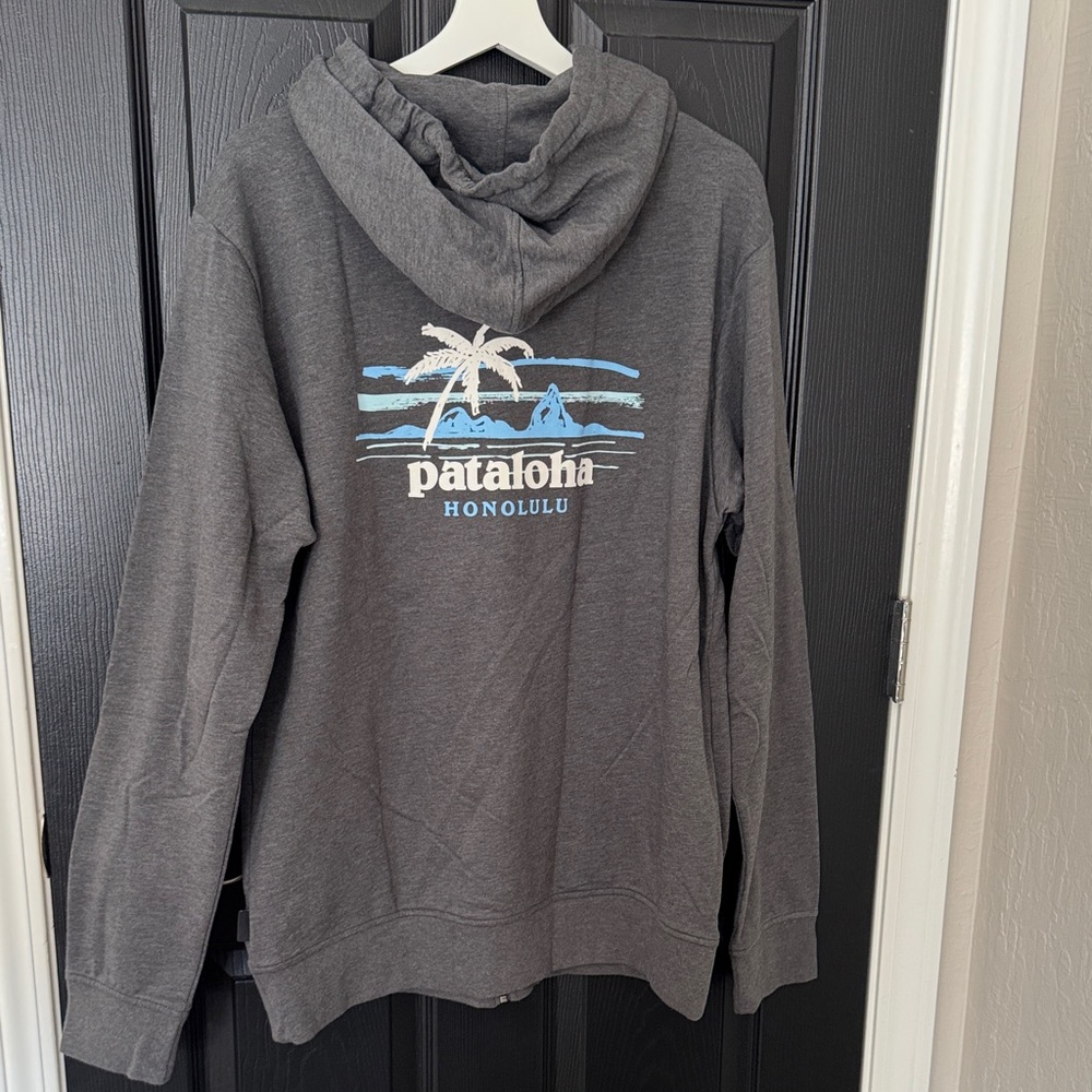 Patagonia Honolulu Men's Charcoal Zip-Up Hoodie - Picture 8 of 10